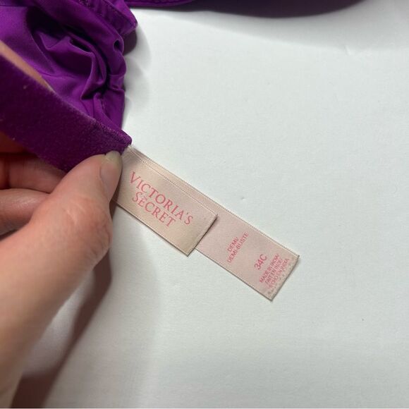 Victoria's Secret Purple lined demi Bra 34C - Picture 5 of 6